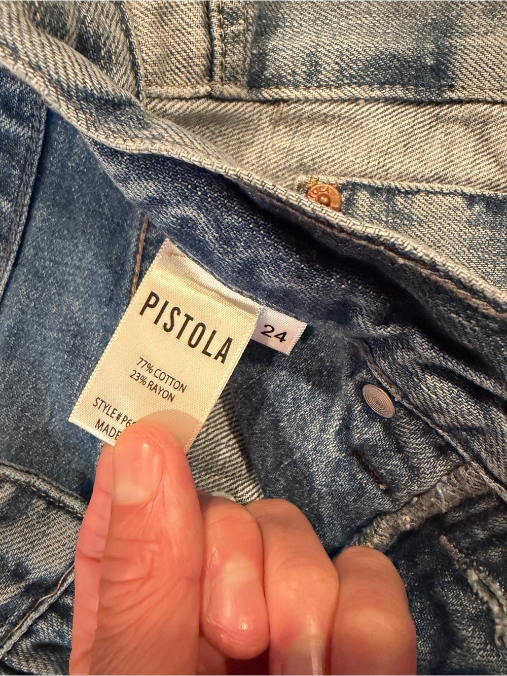 pistola High-Rise Light Blue Denim Jeans